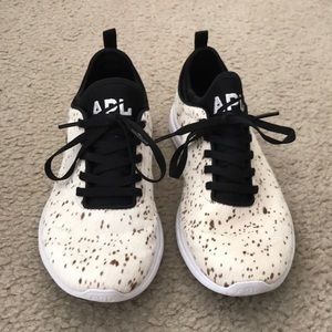 APL calf hair tennis shoes
